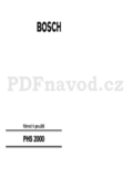 Bosch PHS 2000