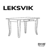 IKEA LEKSVIK (79x50x74)