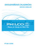 Philco PT 861 X/R/B