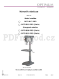Optimum OPTI B23 PRO (Vario) Sloupová vrtacka O