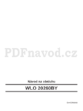 Bosch WLO 20260BY